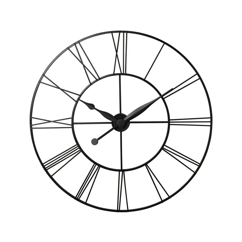 Daemon Silent Black Grey Wall Clock